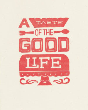 Love the typography, too! I can hang this in my kitchen… :)