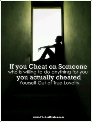 Cheaters never win, anything. Ever. Good luck in life. karma comes ...
