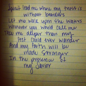 Hillsong United - Oceans Head this for the first time tonight at the ...