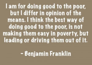 Benjamin franklin quotes and wise sayings help poor