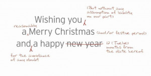 great sense of humor from a lawyer sending Christmas cards.
