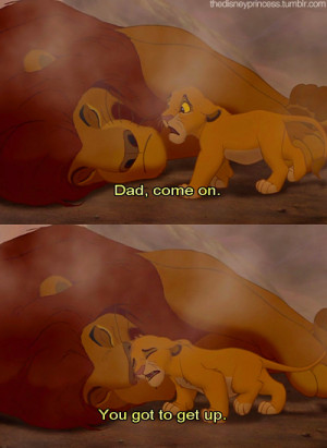father, lion king, love, sad, son