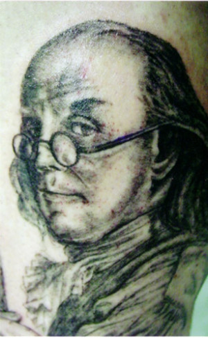 Back > Gallery For > Benjamin Franklin Face Tattoo