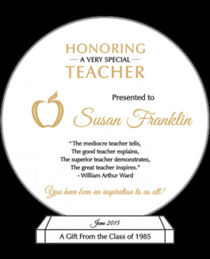 Teacher Appreciation Wording Ideas and Sample Layouts