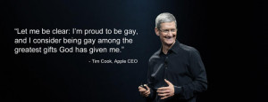 Apple's Tim Cook: 'So let me be clear: I'm proud to be gay'