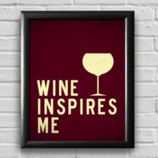 ... Poster, Wall Art, Inspirational Print, Wine Poster, Kitchen Quote Art