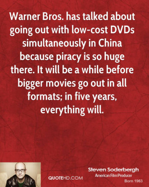 Warner Bros. has talked about going out with low-cost DVDs ...
