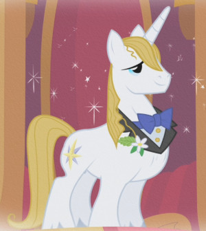 Prince Blueblood in Rarity 's fantasy in The Ticket Master