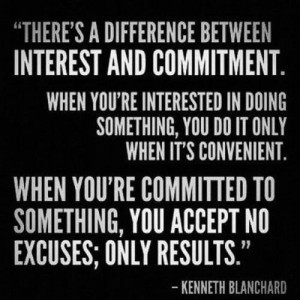 Interest vs. commitment
