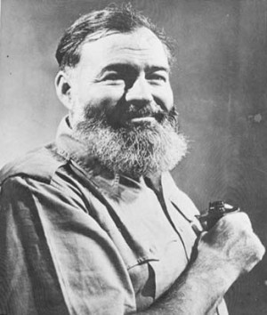 In memory of Hemingway, a fellow pipe smoker