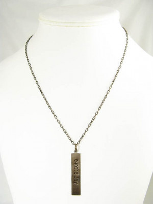 Choose Joy Necklace Hand Stamped Jewelry by CobwebCorner on Etsy, $19 ...