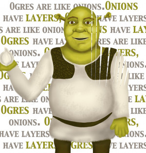 Drew the character Shrek from the movie by Dreamworks for the ...