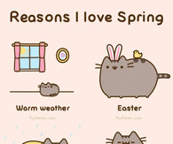 Reasons I Love Spring by Pusheen