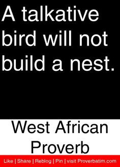 ... build a nest west african proverb # proverbs # quotes african quotes