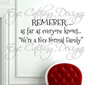 Normal Family Wall Decal