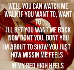 Red High Heels -Kelly Pickler