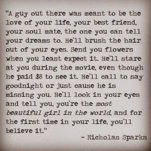 Not A Nicholas Sparks Fan But It Gave Me Such A Nice Feeling Just ...