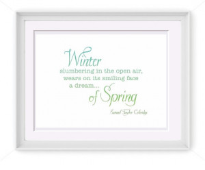 Printable Dream of Spring Quote 5x7 Printable Art by PIYDesigns, $4.95