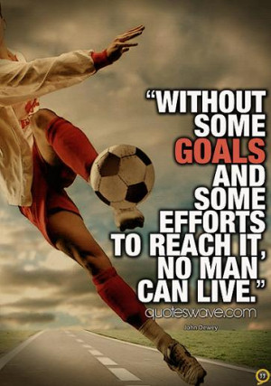 Without some goals and some efforts to reach it, no man can live.