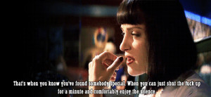 Mia Wallace Pulp Fiction Uma Thurman Quentin Tarantino YES quote gif