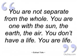 you are not separate from the whole