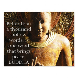 BUDDHIST QUOTE ABOUT PEACE CUSTOM ANNOUNCEMENT