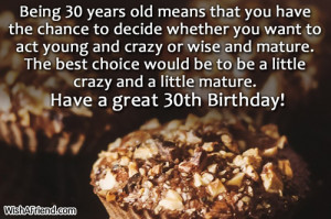 30th Birthday Wishes and Greetings