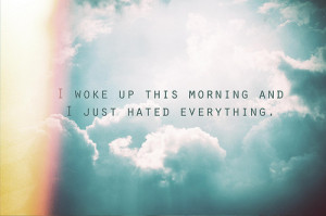 blue, clouds, hate, misanthrope, morning, people, sky, text ...