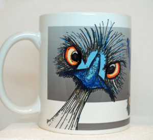 WTF Ostrich Mug | Funny Mug | Quote Mug