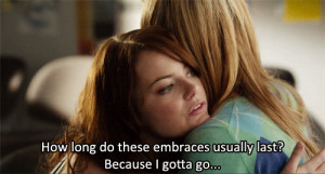 movie awkward emma stone hug easy a amanda bynes animated GIF