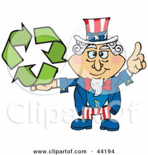 Clipart Happy Water Bottle Mascot Holding Recycle Arrows Royalty