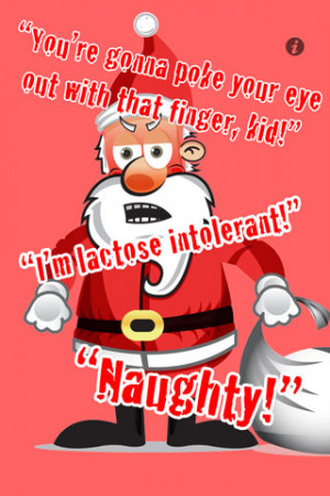 Naughty Santa Claus Quotes Rub and shake santa claus