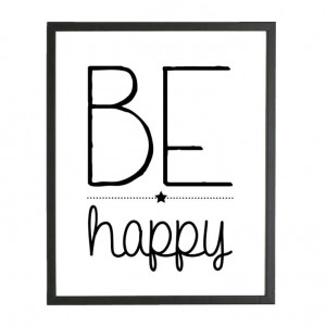 Dots Lifestyle Poster - Be Happy -