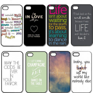 New One Direction Quotes Cell Phones Cover Case for Apple iPhone 5 and ...