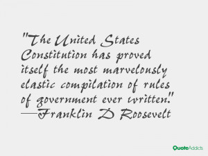 The United States Constitution has proved itself the most marvelously ...