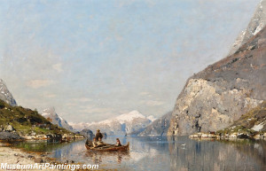 Famous Landscape Painting Spring in Sognefjorden US 199 09