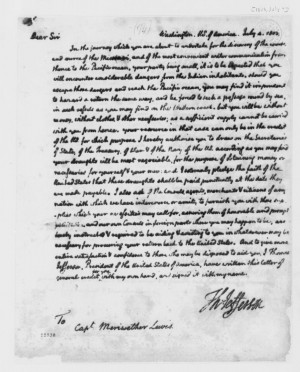 Benjamin Rush to Meriweather Lewis, June 11,1803 Rules