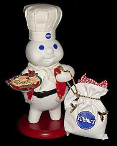 Vintage Blue White Pillsbury Doughboy Poppie Fresh Doll