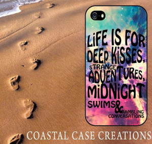 Vibrant Colorful Galaxy Adventure Quote Apple iPhone 4 and 5 Hard ...