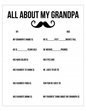 Grandpa Version: All About My Grandpa