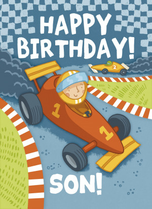 Happy Birthday Son: Racing Driver