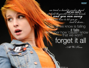 Hayley Williams All We Know