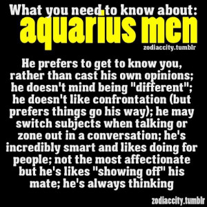 Aquarius Men.