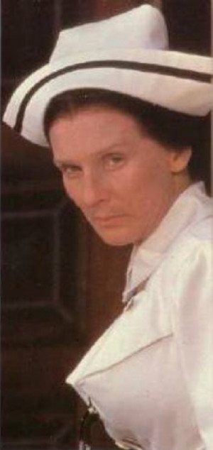 ... in the hands of Cloris Leachman as Nurse Diesel in High Anxiety