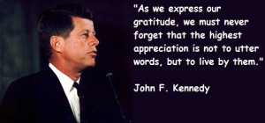 As we express our gratitude, we must never forget that the highest ...