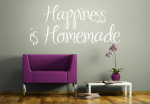 Wall Decal - Happiness is Homemade