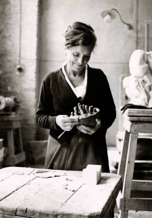 Louise Bourgeois in her studio 1946 : one of my favorite quotes : i am ...