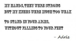 set fire to the rain.