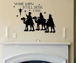 Wall Decal Quote Three wise men
