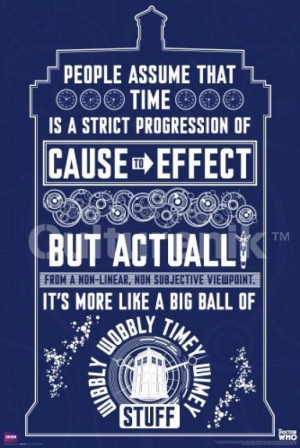 Doctor Who Wibbly Wobbly Quote Poster Print (36 X 24)